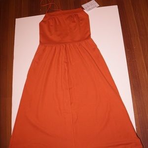 j crew amy dress spanish clay spaghetti strap